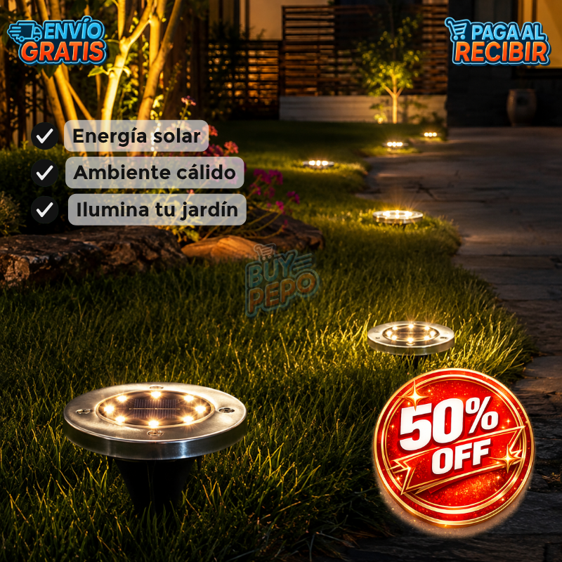 SolarGlow™ 🌿 - Pack 4 luces LED solares ☀️