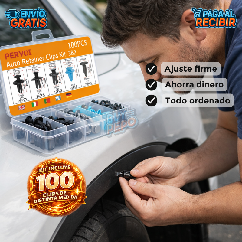 ClipFixer™ 🔧 - Kit Grapas para auto resistentes 🚗