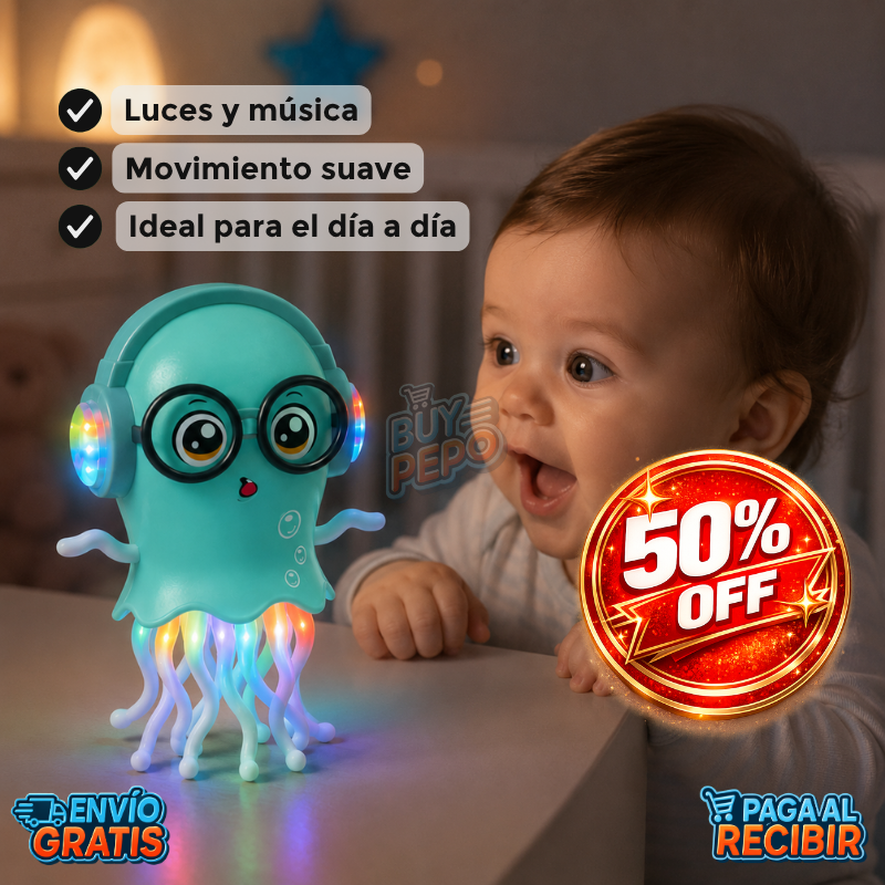 DanceJelly™ 🐙 - Medusa bailarina para bebés ✨