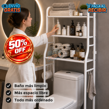 ShelfMax™ 🛁 - Estante organizador baño ✨
