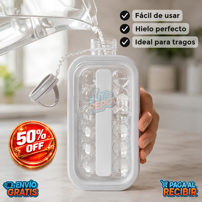 IceBall™ 🧊 - Botella molde para hielo redondo ✨