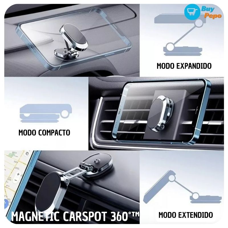 📱🧲 Soporte Magnético Para Celular 🚗 - MAGNETIC CARSPOT 360˚™ 🔄✨