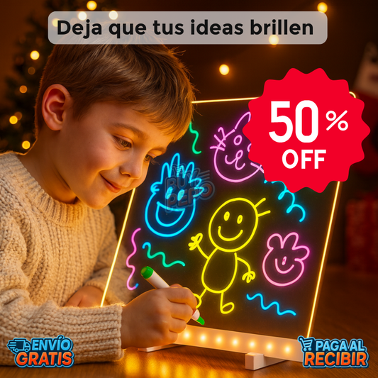 GlowNote™ ✨ - Pizarra LED Creativa 🌈