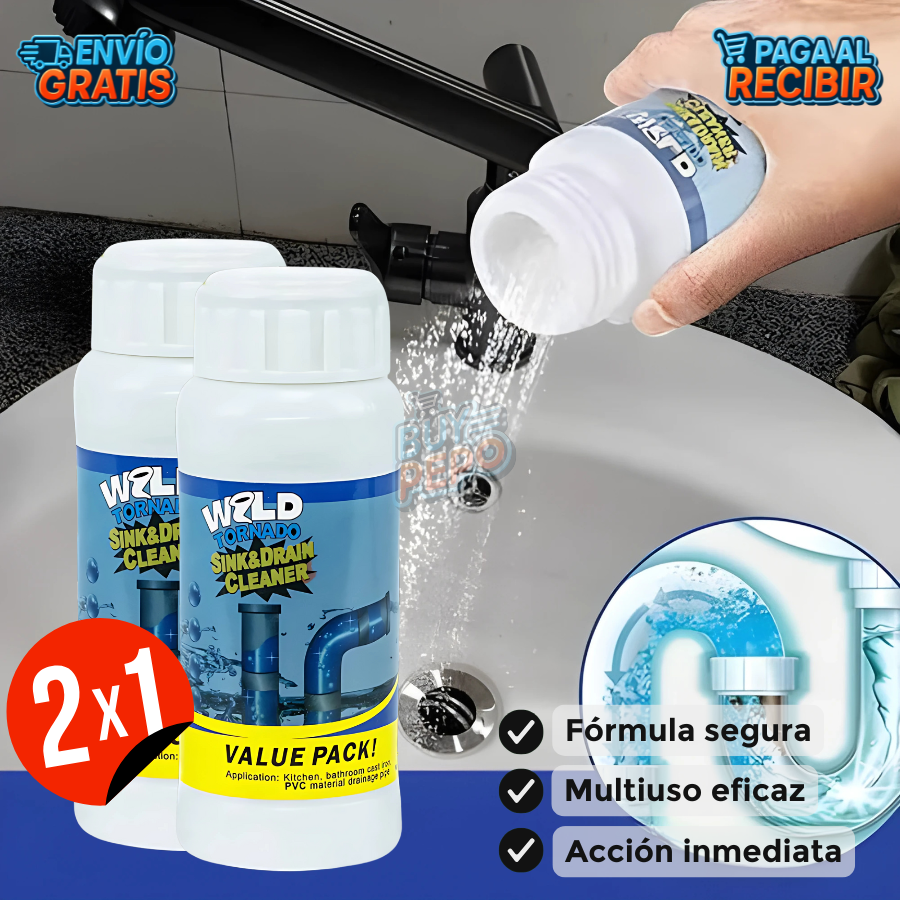 TurboDrain™ ⚡ - Polvo limpia cañerías eficaz 💧