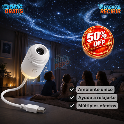 GalaxyNight™ 🌌 - Proyector de Estrellas USB ✨