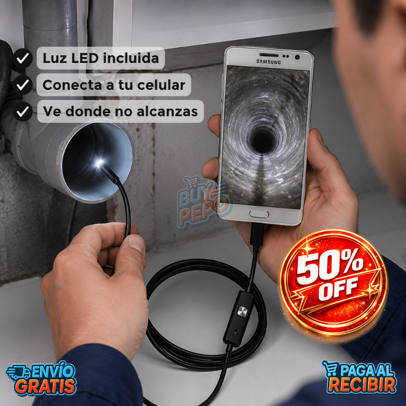 EndoView™ 📷 - Cámara endoscopio para celular 🔍