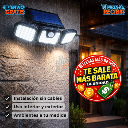 SolarBeam™ ☀️ – Triple Lámpara LED solar 🔆