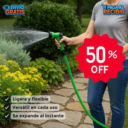 FlexiFlow™ 💦 - Manguera expandible multifunción 🚗