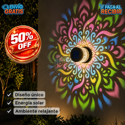 MandalaGlow™ 🌸 - Foco solar decorativo mandala ☀️