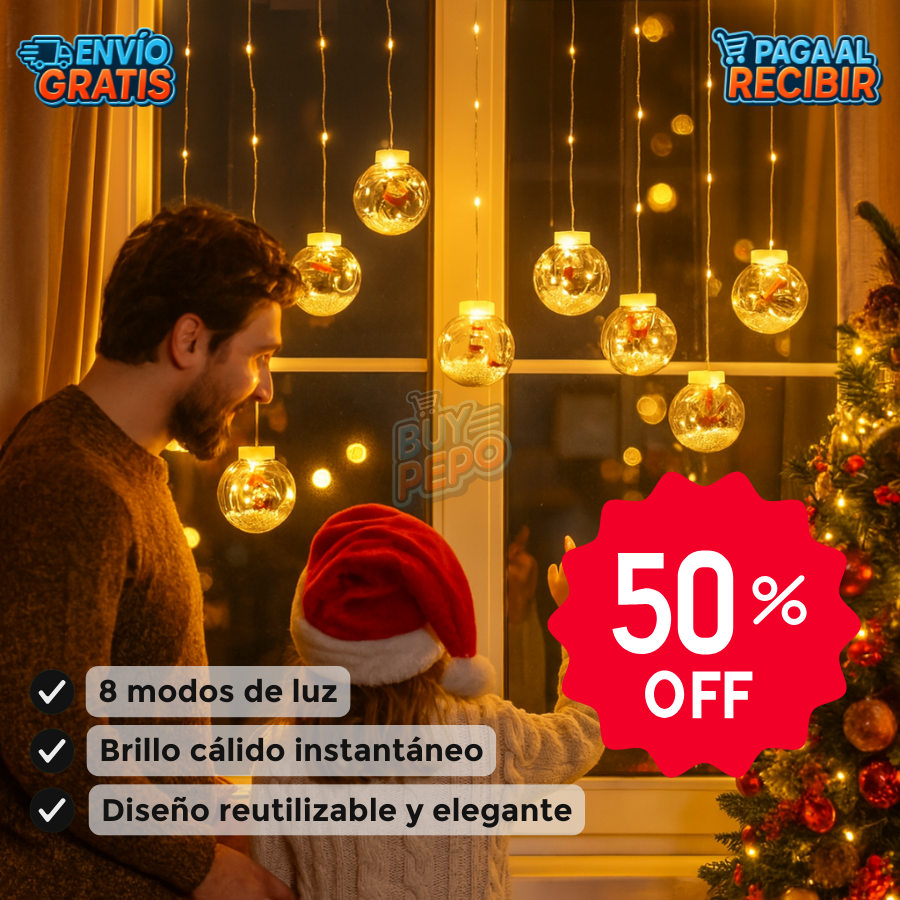 LumiBells™ ✨ – Guirnalda LED Navideña Brillante 🎄