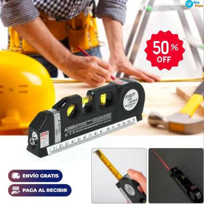 NiveLaser 4X™ 🛠️✨ – 📏 Mide, nivela y alinea con tecnología 4 en 1 🎯