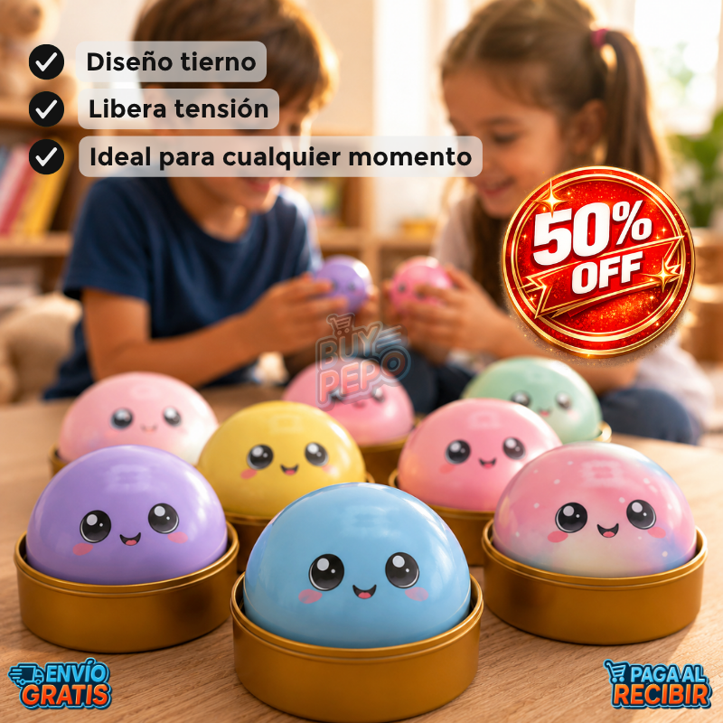 StressBun™ 🍞 - Pelota antiestrés estilo pan kawaii ✨