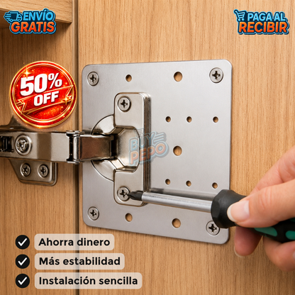DoorShield™ 🛠️ - Placa refuerzo bisagras 🚪