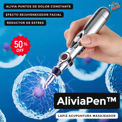 AliviaPen™ - ✨🖊️ Lápiz Masajeador de Acupuntura Alivia y Rejuvenece 💆‍♀️🌿
