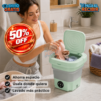 CleanFold™ ✨ - Lavadora portátil compacta 🧺