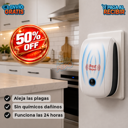 UltraShield™ 🛡️🐭 - Repelente ultrasónico hogar 🔊