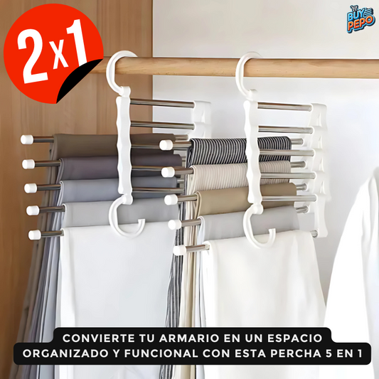 🚨 PACK 2x1 🚨 - Perchero Mágico 5 en 1 👖👔