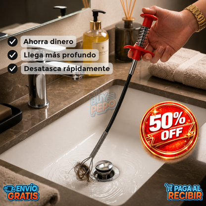 PipeSnake™ 🐍 - Desatascador Flexible Premium 🚿