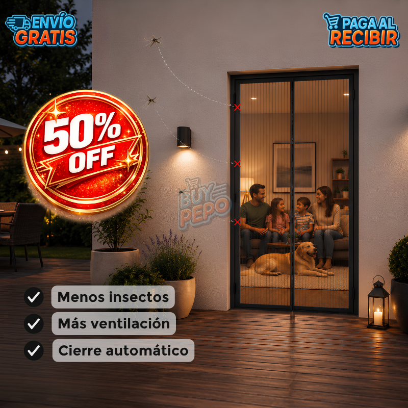 MosquiBlock™ ✨ - Cortina magnética antimosquitos 🚪