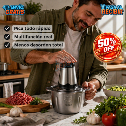 TurboChop™ 🚀 - Picadora eléctrica multifunción 🔪