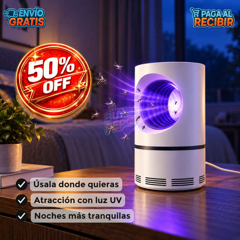 VioletTrap™ 💜 - Lámpara UV antimosquitos 💡