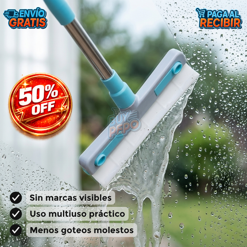 ClearSwipe™ 🪟 - limpia vidrios anti goteo + aplicador ✨