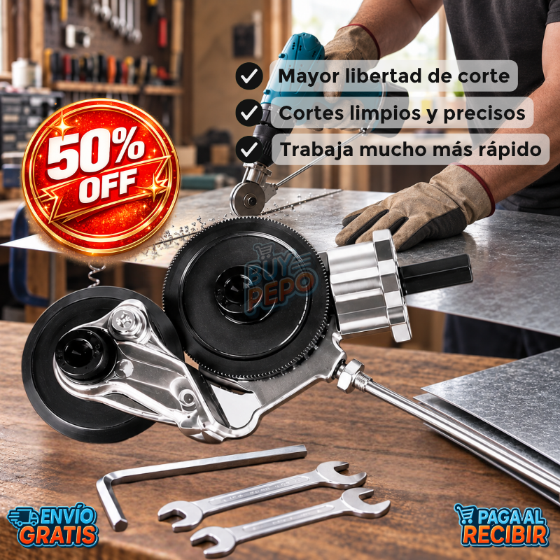 MetalCut Pro™ ⚙️ - Cortador para taladro ✂️