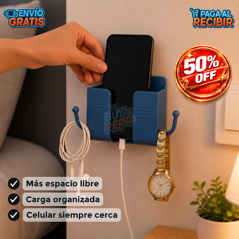 BedDock™ 🛏️ - Soporte organizador de cama 📱