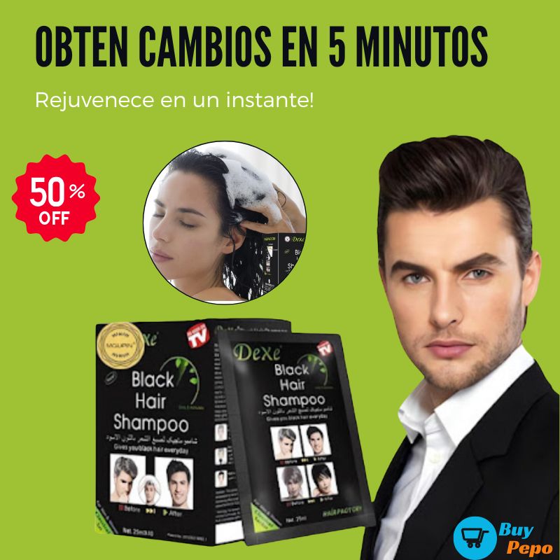 🧴 Shampoo Cubre Canas - 10 SACHET 👱‍♂️👩‍🦳 para Hombre y Mujer