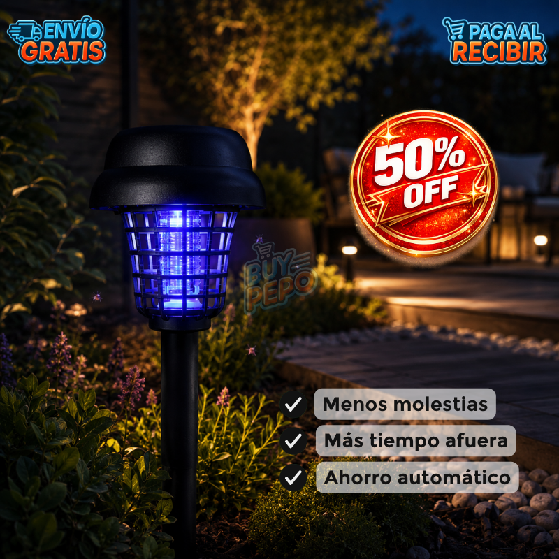 MosquiFree™ 🦟 - Lámpara solar repelente 🌙