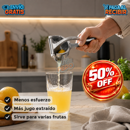 JuicePro™ 🍊 - Exprimidor de frutas metálico ✨