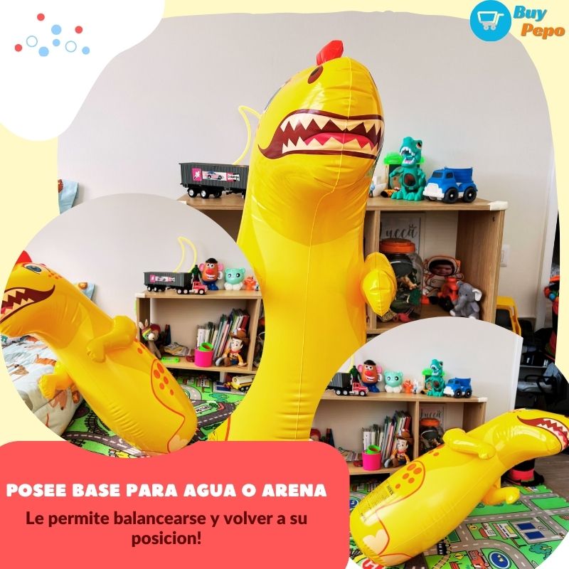 DINOAMIGO INFLABLE® 🦕❤️ - Juguete Mono Porfiado De Dinosaurio 🦖🎉