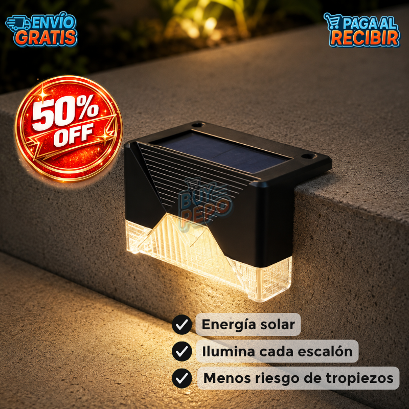 StepGlow™ 🪜 - Luz solar LED para escaleras ☀️