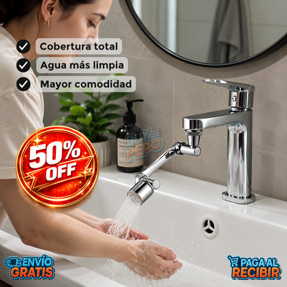 FlowMax™ 💧 - Extensor Giratorio 360° 🚰