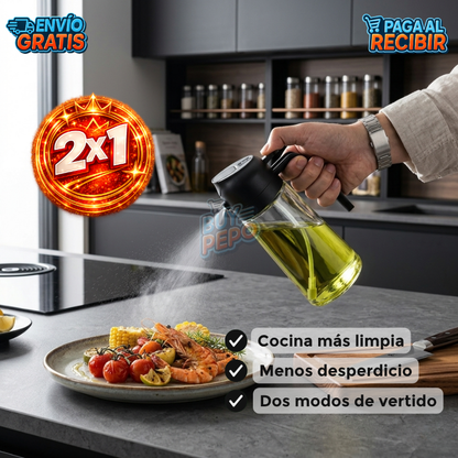 OilFlow™ 🫒 - Dispensador doble precisión ✨