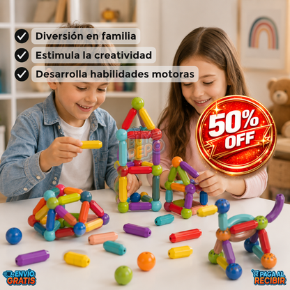 MagnaKids™ 🧲✨ - Palos magnéticos creativos 🎁
