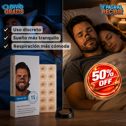 MagnoBreath™ 😴 - Tiras antironquidos nasales 👃