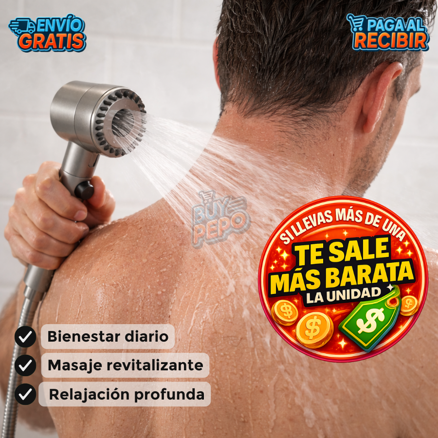AquaPulse™ 🚿 – Ducha masajeadora presión 💦