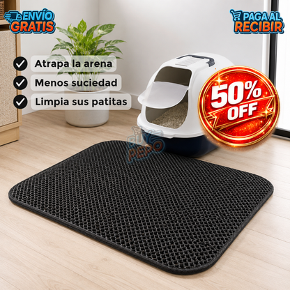 CleanPaws™ 🐾 - Alfombra atrapa arena 🧼
