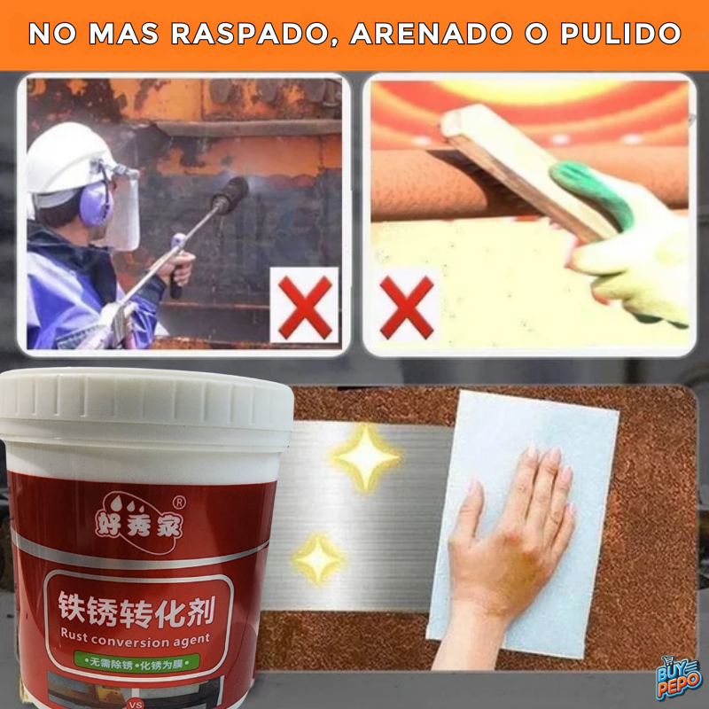 RustX Pro. 🛡️✨ - Pintura Convierte Óxido 1lt ⏳✨