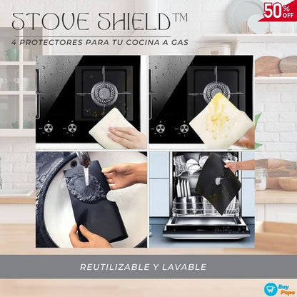 🔥 Stove Shield™ – 4 Protectores Para Tu Cocina a Gas 🛡️✨