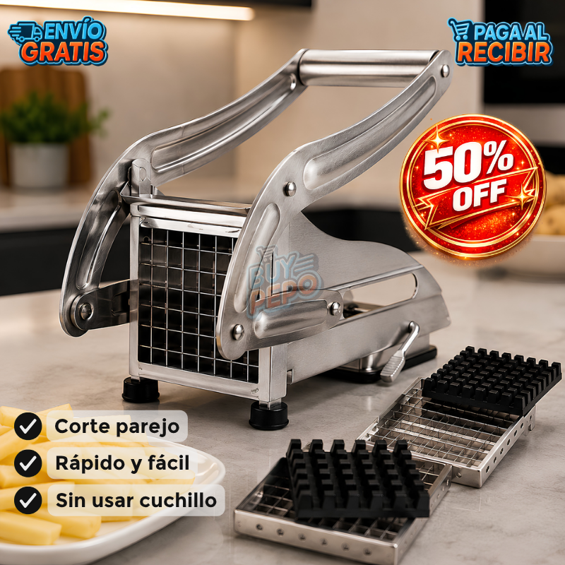 FryCut™ 🍟 - Cortador de papas fritas manual ✨