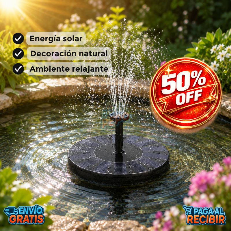 SolarFountain™ 💦 - Mini fuente de agua solar ☀️