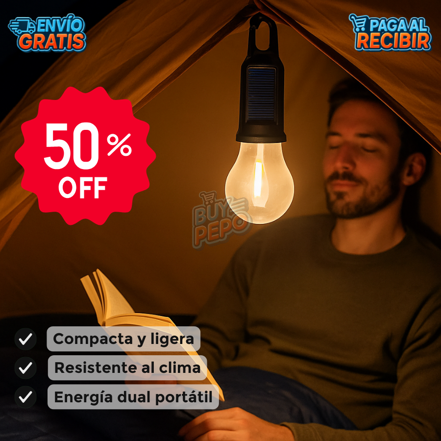SunGlow™ 🌞 - Lámpara Solar Portátil PACK 2X1 🌲