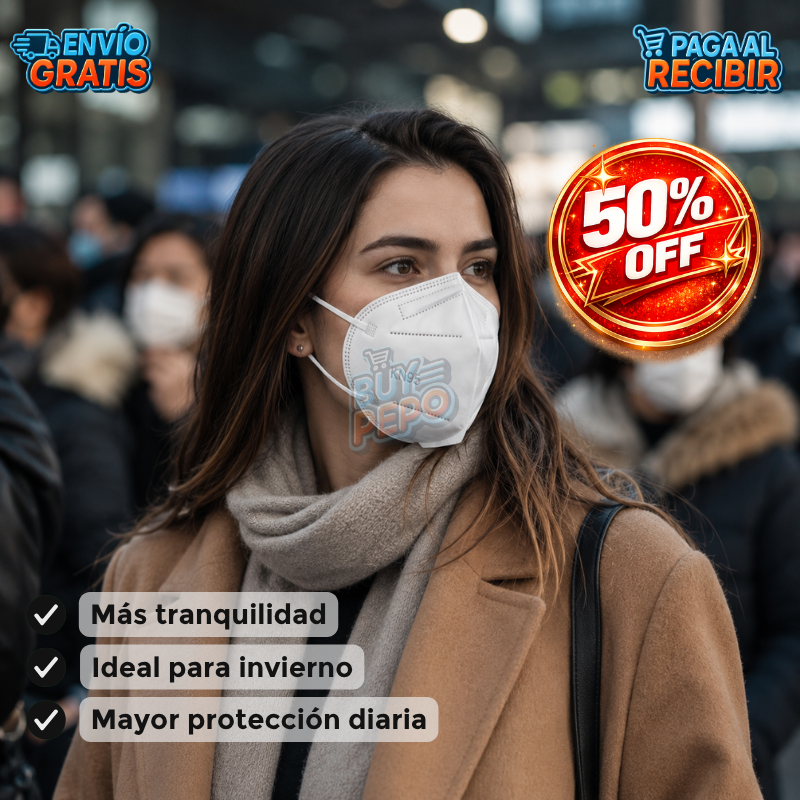 WinterShield™ ❄️ - Mascarillas KN95 protectoras 😷