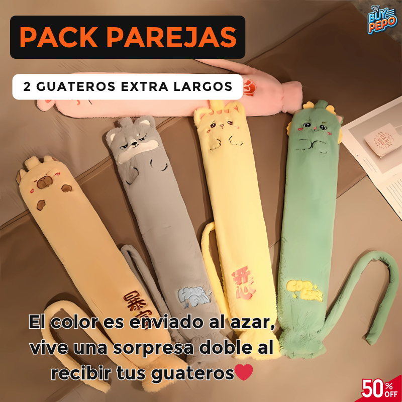 ❤️  PACK PAREJAS 2X1 ❤️ – ✨ Guatero Extra Largo Alivia dolores 🧣❄️