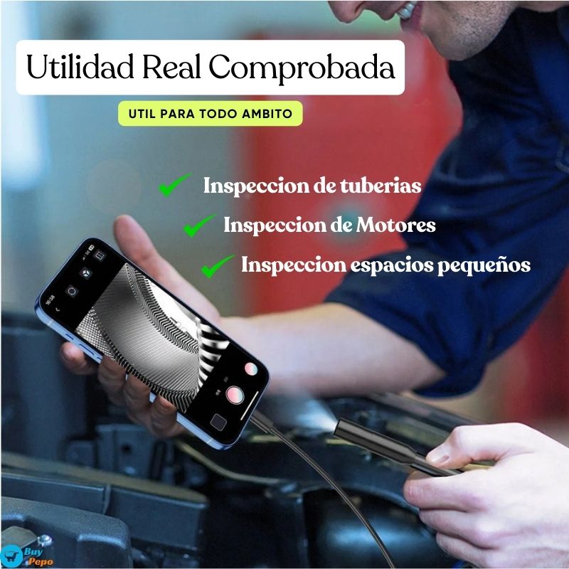 🔍 VisionPro® - 📷 Endoscopio Para Celular 📲