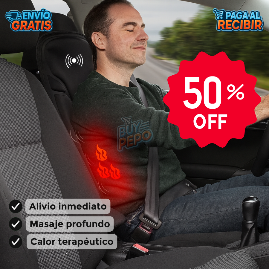RelaxaDrive™ 💺 – Asiento masajeador portatil 🧘‍♂️