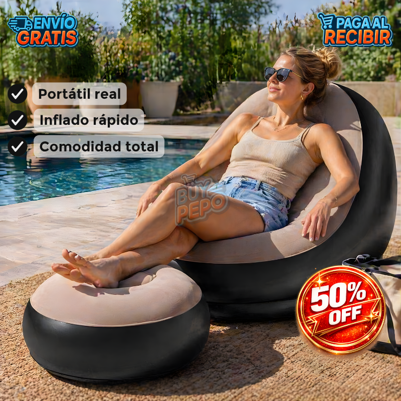 AirLounge™ 🛋️ - Sofá inflable cómodo 💤