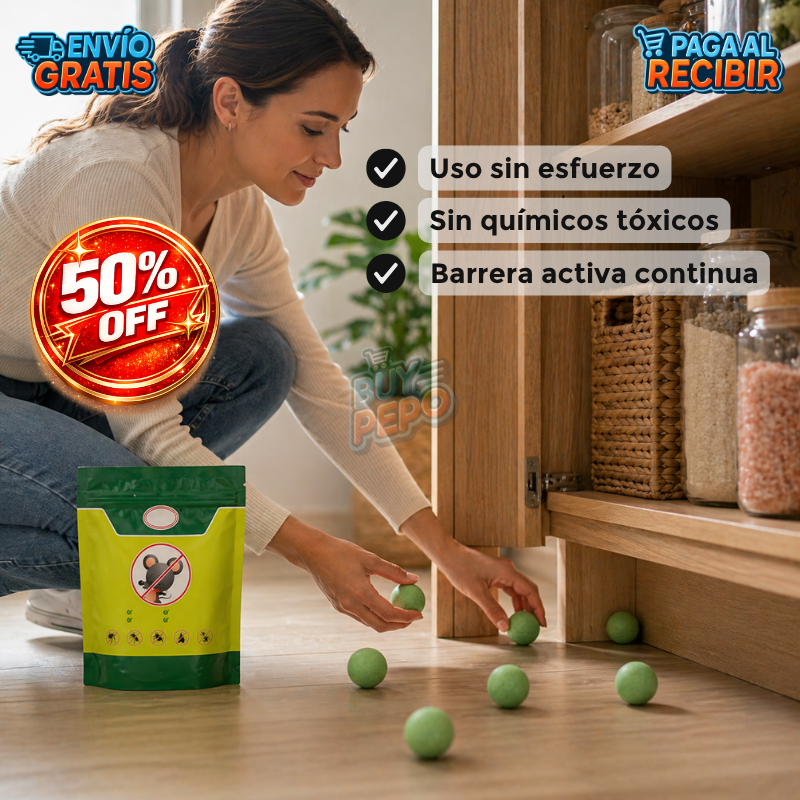 MintGuard™ 🌿 - Pack 10 Bolas repelente roedores 🐭